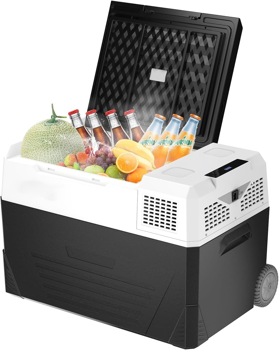 Compressor Cool Box 58 L with Wheels and Telescopic Handle