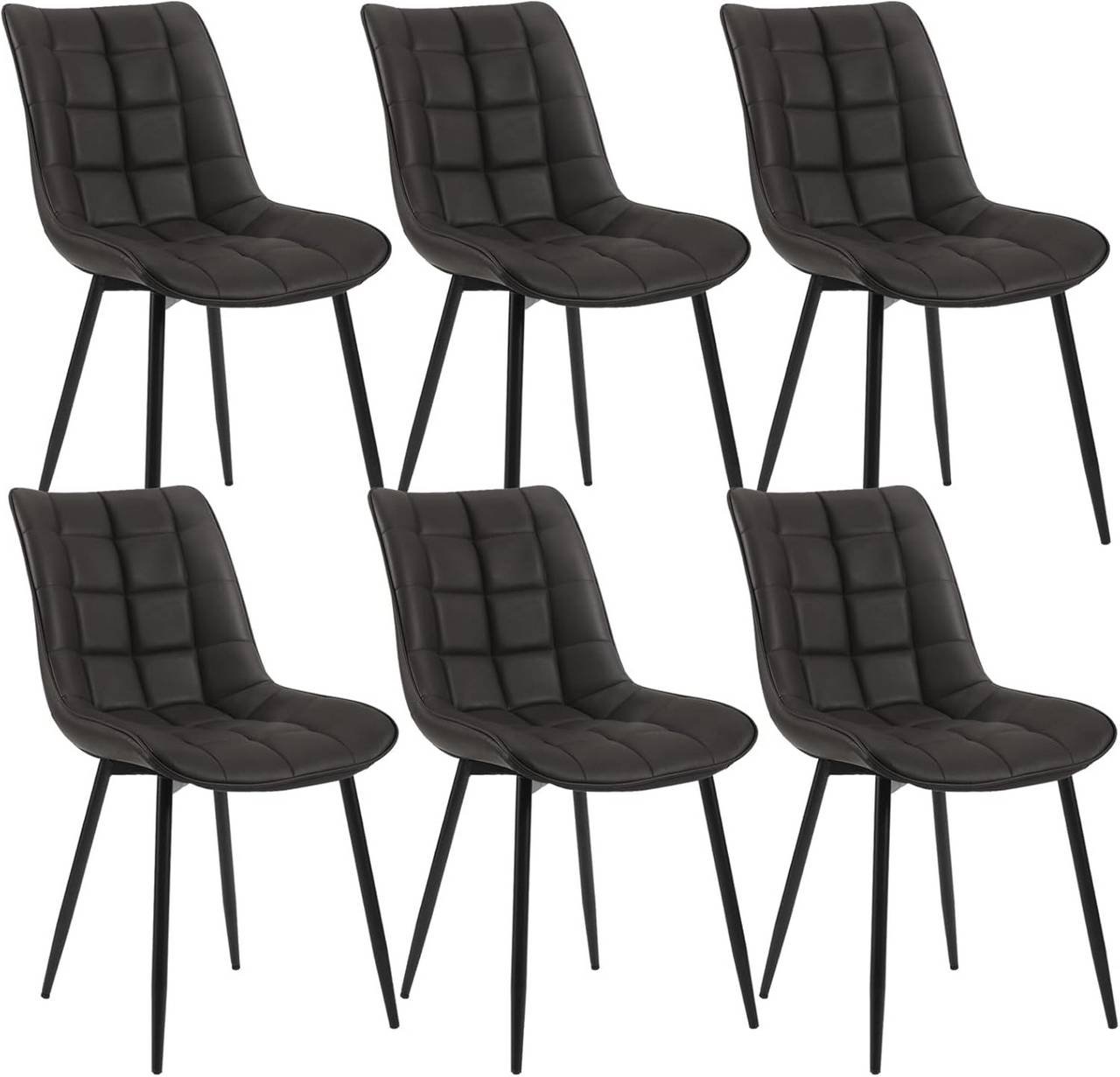 Faux Leather Dining Chair, Set of 6
