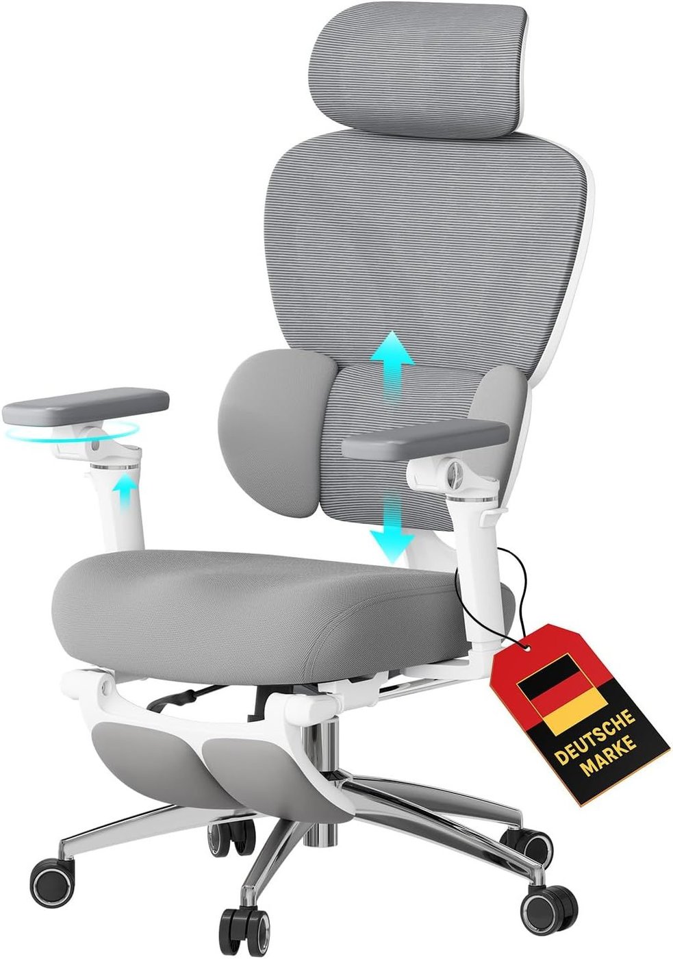 Ergonomic Office Chair with Footrest